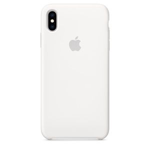 IPHONE XS MAX WHITE APPLE SILICONE CASE